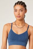 Спортивний бюстгальтер Etam Wavy візерунок колір блакитний (2282206)