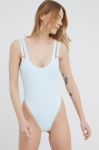 Суцільний купальник Stella McCartney Lingerie колір бірюзовий м'яка чашечка Суцільний купальник Stella McCartney Lingerie колір бірюзовий м'яка чашечка