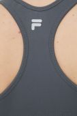 Спортивний бюстгальтер Fila Cisna колір сірий однотонний