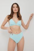Купальний бюстгальтер Superdry колір зелений злегка ущільнена чашечка (2155851)