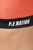 Спортивний бюстгальтер P.E Nation High Press колір помаранчевий візерунок Спортивний бюстгальтер P.E Nation High Press колір помаранчевий візерунок