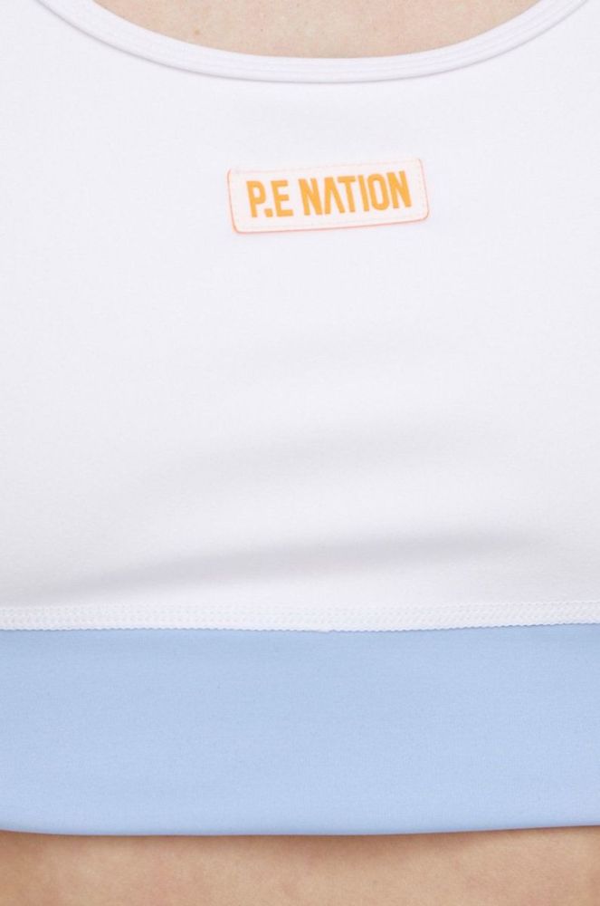 Спортивний бюстгальтер P.E Nation Gravity колір білий візерунок фото 5