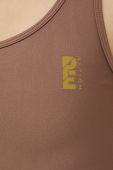 Спортивний бюстгальтер P.E Nation колір коричневий однотонний Спортивний бюстгальтер P.E Nation колір коричневий однотонний