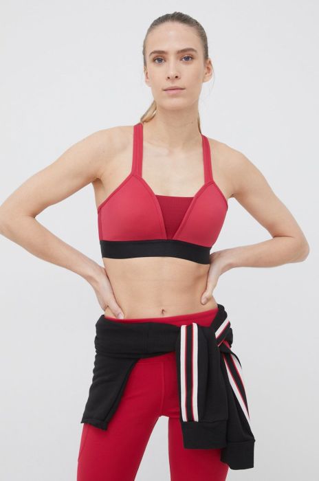 Спортивний бюстгальтер Rossignol колір бордовий однотонний