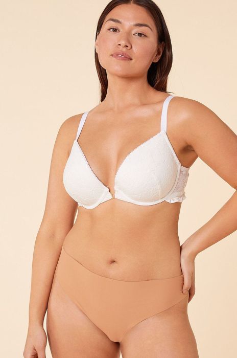 Бюстгальтер Etam колір білий мереживо однотонний (2238541)
