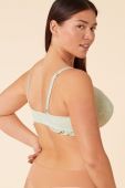 Бюстгальтер Etam колір зелений мереживо однотонний (2241424)