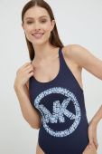 Суцільний купальник MICHAEL Michael Kors колір синій злегка ущільнена чашечка (2523666)