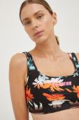 Спортивний бюстгальтер P.E Nation Oasis колір чорний візерунок