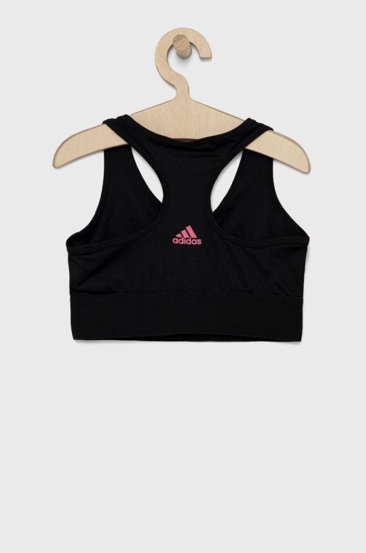 Дитячий бюстгальтер adidas Performance HF3786 колір чорний фото 2