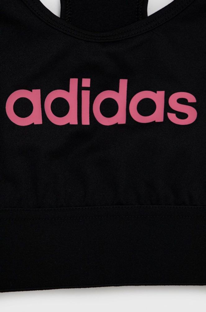Дитячий бюстгальтер adidas Performance HF3786 колір чорний фото 3