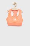Дитячий спортивний бюстгальтер adidas Performance HD4353 колір рожевий