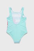Суцільний дитячий купальник United Colors of Benetton колір бірюзовий