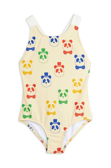 Дитячий купальник Mini Rodini колір бежевий