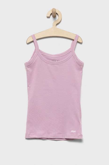 Дитячий топ Fila колір рожевий Дитячий топ Fila колір рожевий