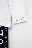 Дитяча піжама Guess колір білий з принтом