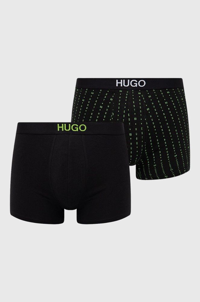 Боксери Hugo (2-pack) чоловічі колір чорний