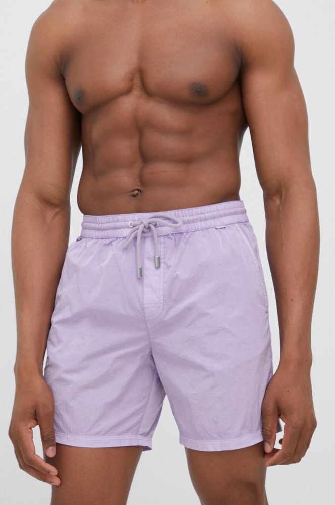 Купальні шорти Guess колір фіолетовий