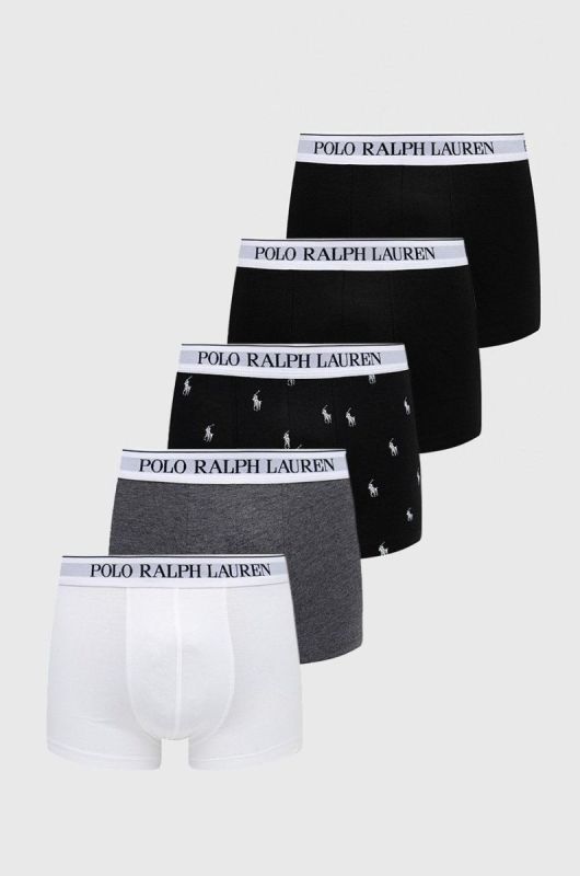 Боксери Polo Ralph Lauren (5-pack) чоловічі колір барвистий (2108131)