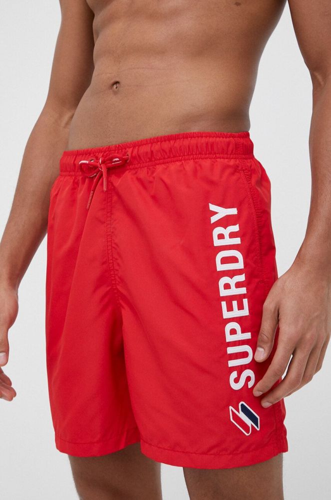 Купальні шорти Superdry колір червоний (3169309)