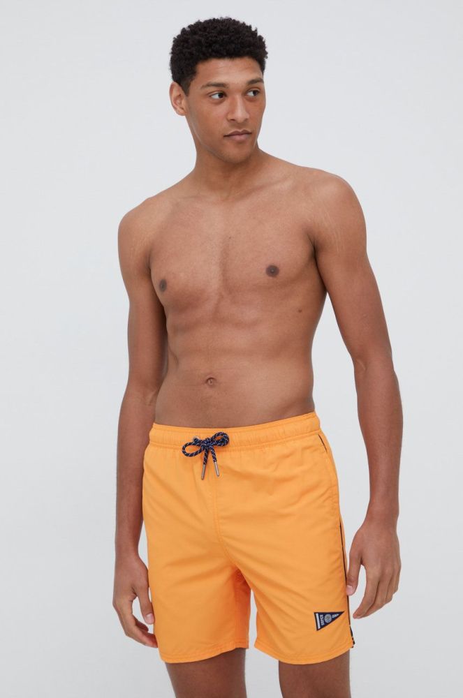 Купальні шорти Superdry колір помаранчевий (2422440)