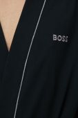 Бавовняний халат BOSS колір чорний (2188201)