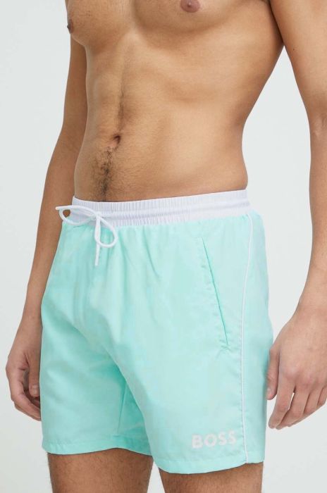 Купальні шорти BOSS колір бірюзовий