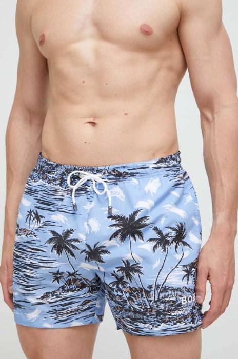 Купальні шорти BOSS колір блакитний (3227002)