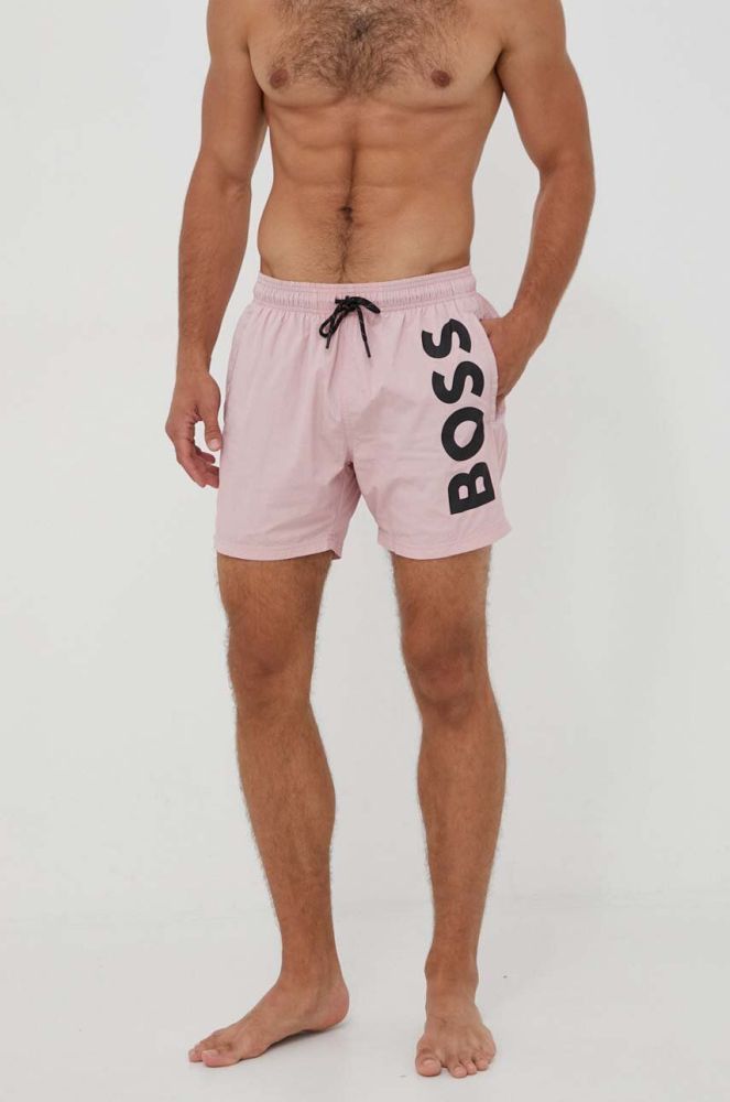 Купальні шорти BOSS колір рожевий (3380090)