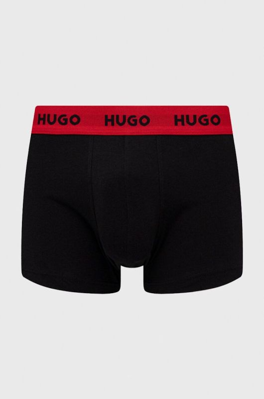 Боксери HUGO 3-pack чоловічі колір сірий (3480519) фото 2