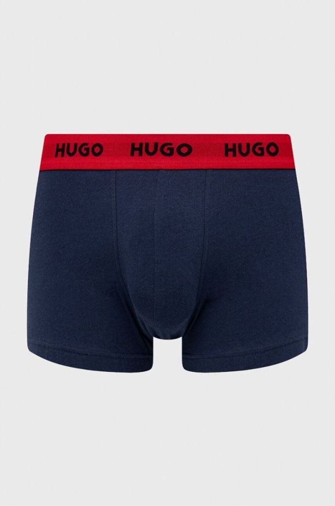 Боксери HUGO 3-pack чоловічі колір сірий (3480519) фото 3