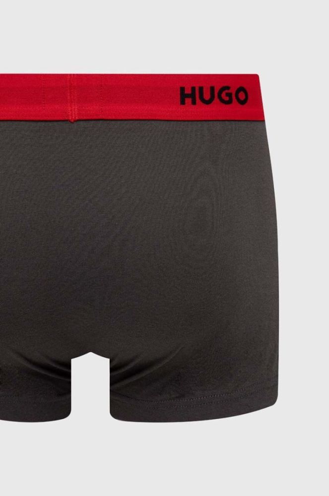 Боксери HUGO 3-pack чоловічі колір сірий (3480519) фото 7