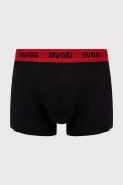 Боксери HUGO (3-pack) чоловічі колір червоний (2658538)