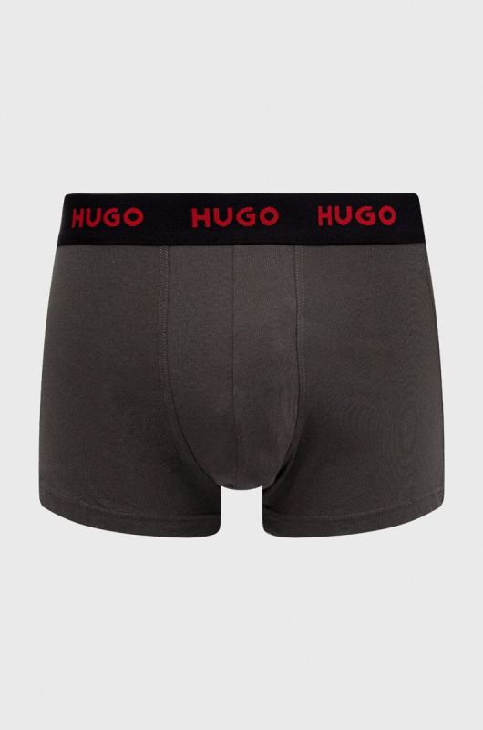 Боксери HUGO 3-pack чоловічі колір зелений фото 2