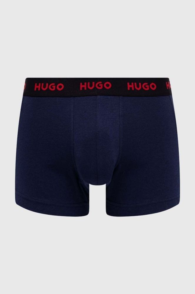 Боксери HUGO 3-pack чоловічі колір блакитний (3487096) фото 3
