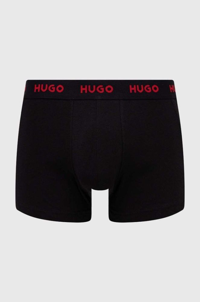 Боксери HUGO 3-pack чоловічі колір блакитний (3487096) фото 4