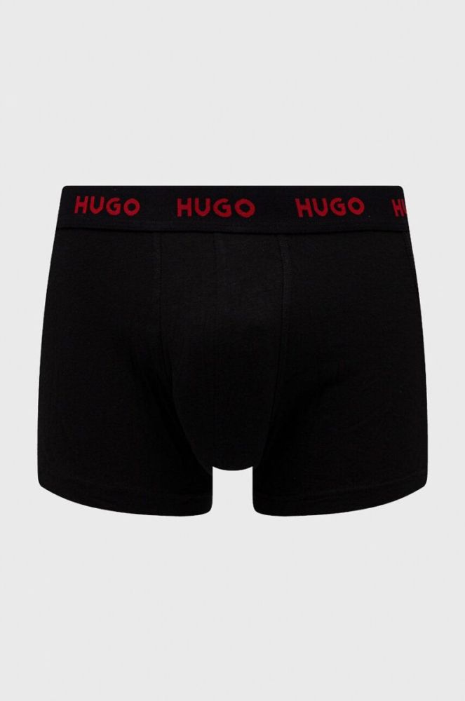 Боксери HUGO 3-pack чоловічі колір чорний (3480516) фото 3