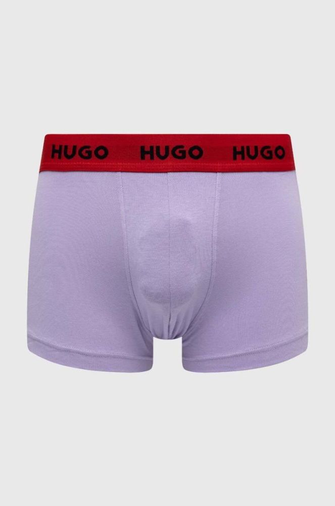 Боксери HUGO 3-pack чоловічі колір чорний (3076529) фото 3