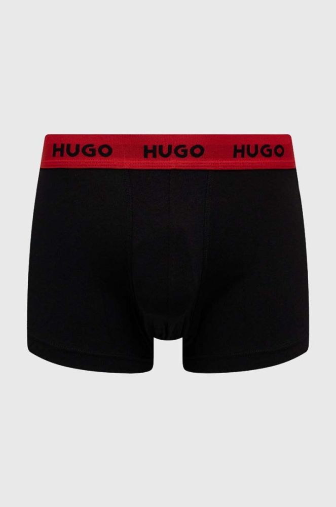 Боксери HUGO 3-pack чоловічі колір чорний (3076529) фото 4