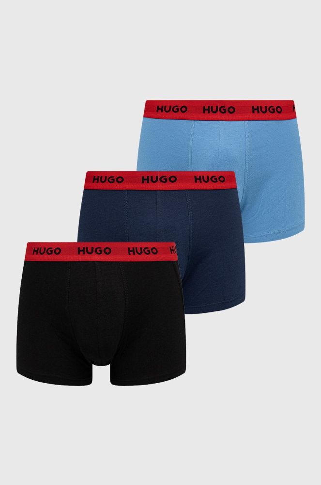 Боксери HUGO (3-pack) чоловічі колір барвистий (2191514)