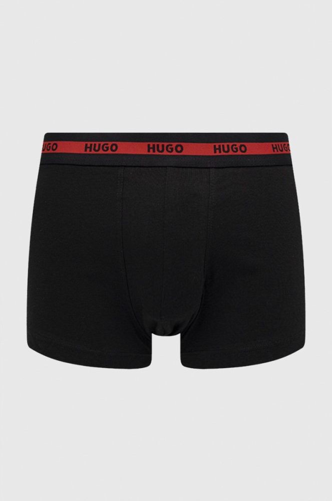 Боксери HUGO 2- pack) чоловічі колір чорний фото 2