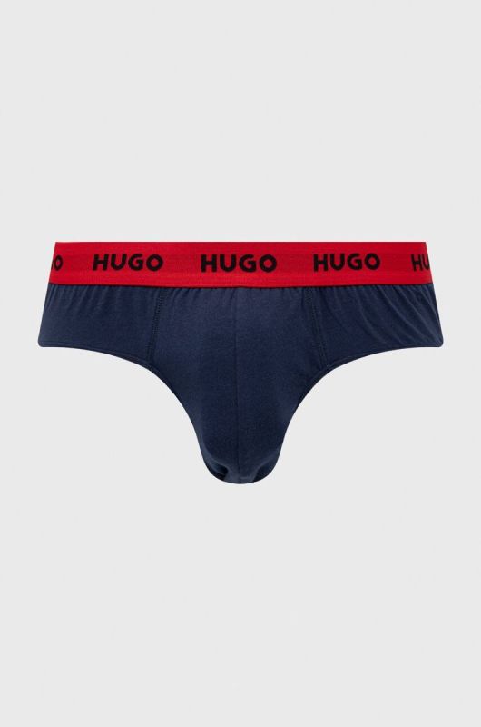 Сліпи HUGO чоловічі колір сірий фото 2