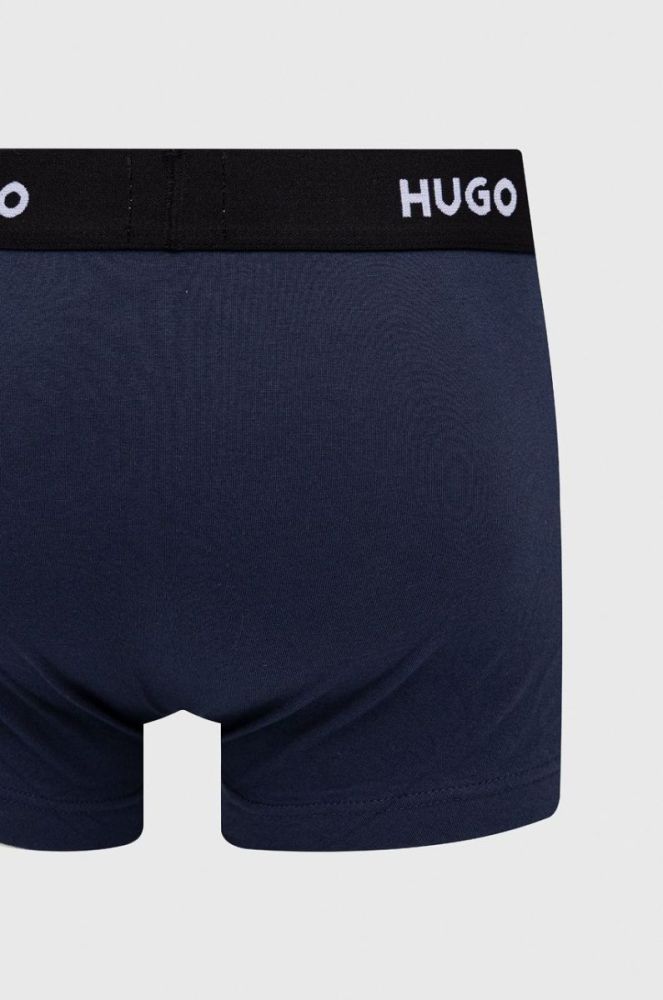 Боксери HUGO (3-pack) чоловічі колір синій (2140734) фото 2