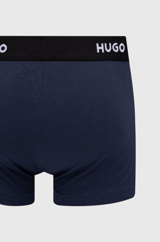 Боксери HUGO (3-pack) чоловічі колір синій (2140734) фото 2