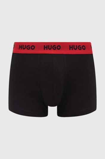 Боксери HUGO 3-pack TRUNK TRIPLET PACK колір чорний
