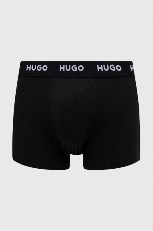 Боксери HUGO (3-pack) чоловічі колір чорний (2140728) фото 2