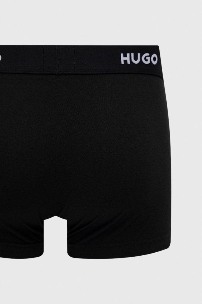 Боксери HUGO (3-pack) чоловічі колір чорний (2140728) фото 3