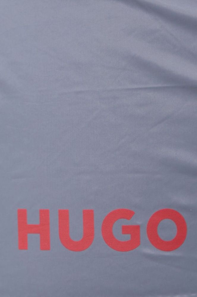 Купальні шорти HUGO колір сірий фото 4