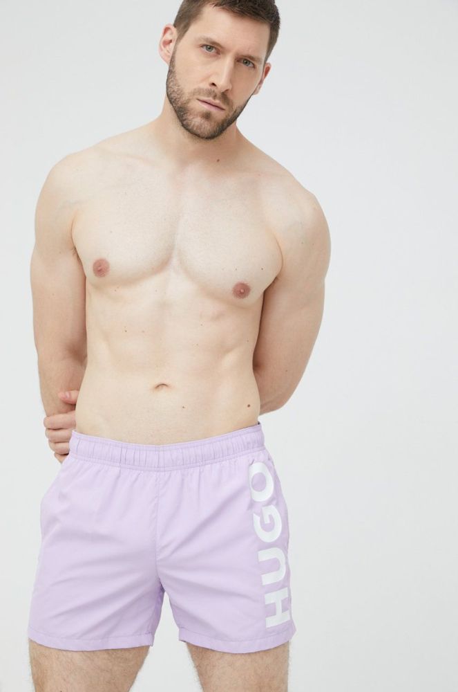 Купальні шорти HUGO колір фіолетовий (2276203)
