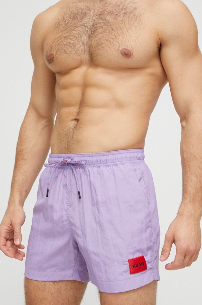 Купальні шорти HUGO колір фіолетовий (3080519)