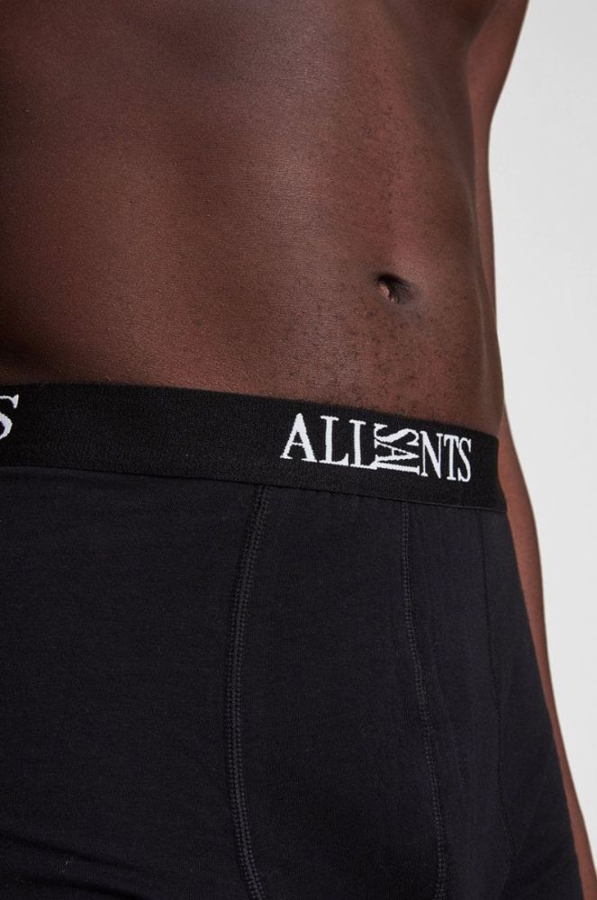 Боксери AllSaints (3-pack) чоловічі колір чорний фото 3